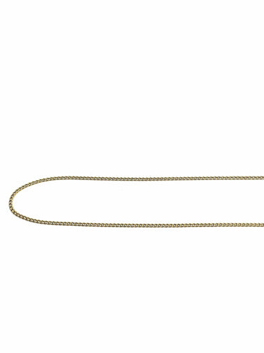 Collier Chaîne maille gourmette en or jaune 18 carats 43,5 cm 58 Facettes