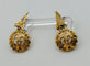 Boucles d'oreilles Boucles d'oreilles de style Art Déco en or 750 avec saphirs incolores 58 Facettes 50176