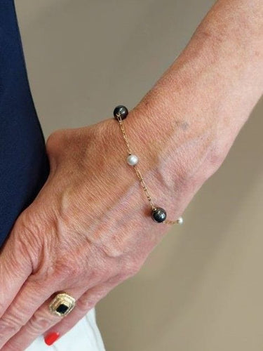 Bracelet Bracelet perles et hématites 58 Facettes 088611