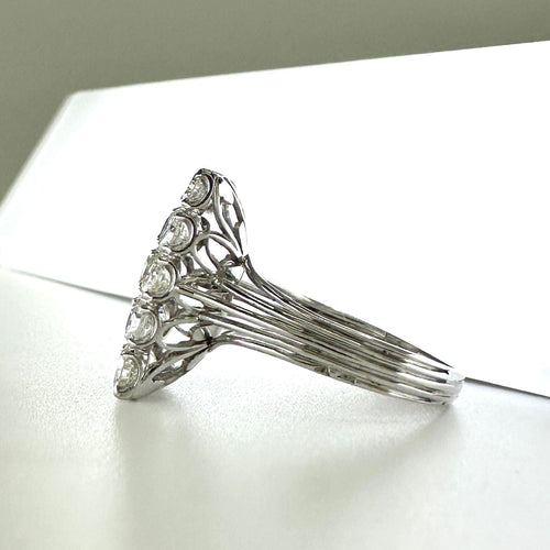 BAGUE PAVEE DE DIAMANTS EN OR GRIS 18K 58 Facettes 0