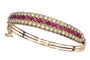 Bracelet Bijoux de la Grande Époque : Bracelet jonc victorien en rubis 58 Facettes 21273-0594