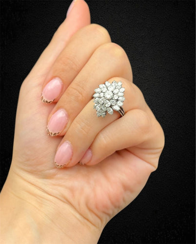 Bague Bague en diamant « Rosée de lumière » 58 Facettes