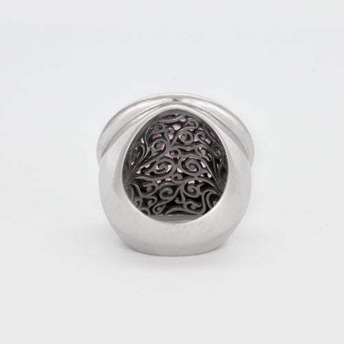 Bague 53 Premier Joyaux - Bague or blanc rubis 58 Facettes 240400