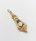 Pendentif Pendentif victorien fleurs en or 18k et émail (circa 1880) 58 Facettes A06594