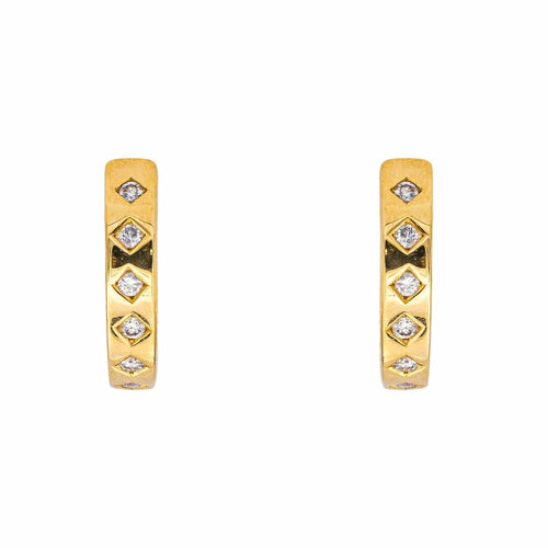 Boucles d'oreilles Boucles d'oreilles  Créoles  Or jaune Diamant 58 Facettes 4870192CN