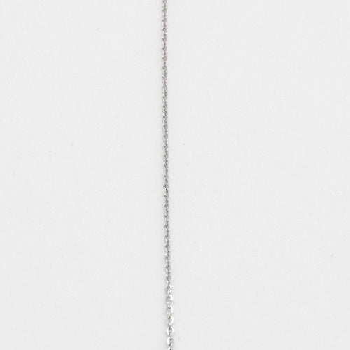 Collier Collier or blanc rubis  et diamant 58 Facettes