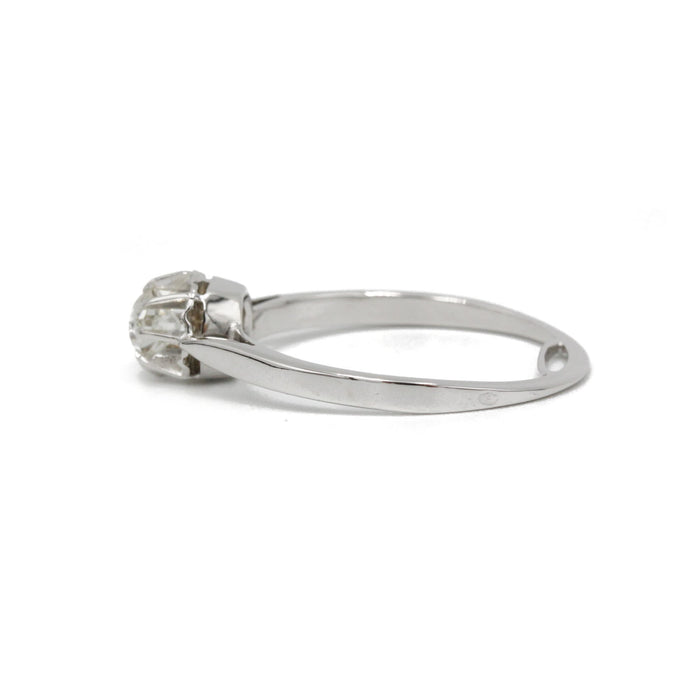 Witgoud en diamanten solitaire