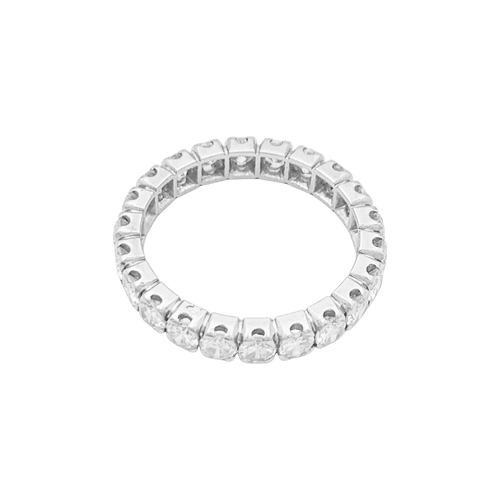 Bague 58 Bague alliance américaine platine et diamants. 58 Facettes 34667