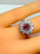 Bague Bague marguerite or blanc rubis et diamants 58 Facettes AB413