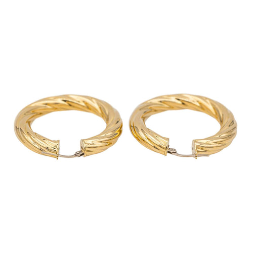 Boucles d'oreilles Boucles d'oreilles Créoles Or jaune 58 Facettes 3900472CN