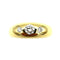 Bague 56 CARTIER. Bague vintage or jaune et diamants 58 Facettes