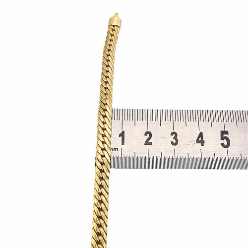 Collier Collier maille anglaise or jaune 58 Facettes