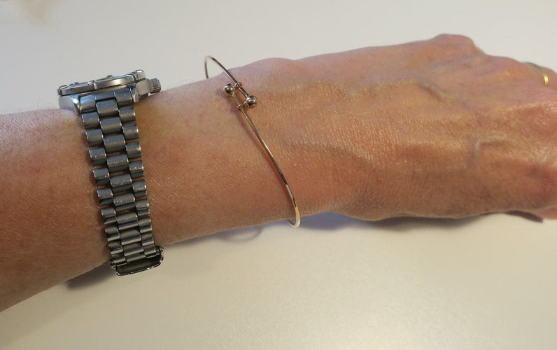 Bracelet Bracelet jonc et pendentif monogramme CM en or rose 58 Facettes