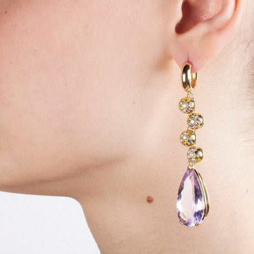 Boucles d'oreilles Boucles d’oreilles améthystes 58 Facettes