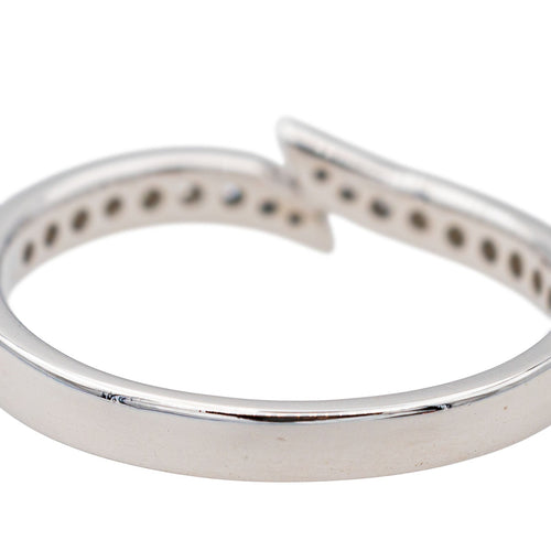 Bague 48.5 Bague Demi alliance Platine Diamant 58 Facettes 3705723CN