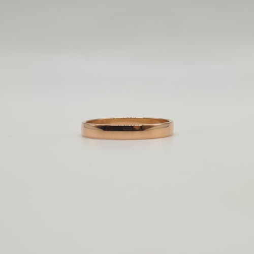 Bague 59 Alliance or rose 18 carats 58 Facettes