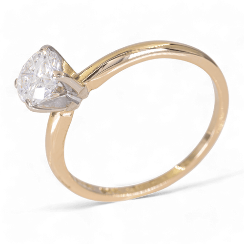 Bague 56.5 Bague en or 14 carats – Solitaire diamant 0,70 ct 58 Facettes AG30