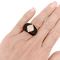 Bague 53 Bague bandeau en or jaune, diamants et onyx. 58 Facettes 34717