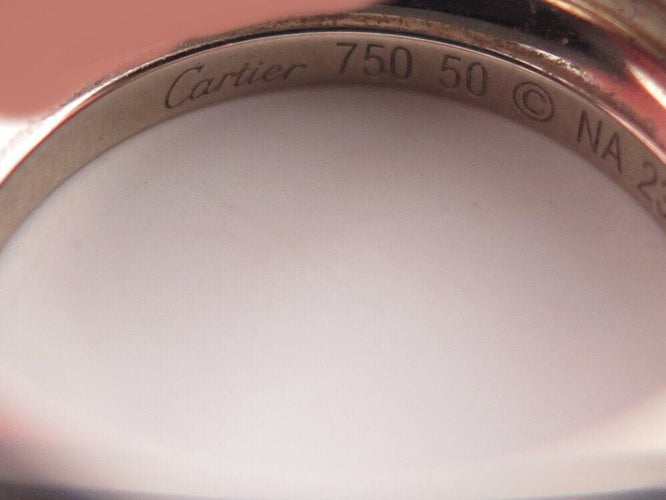 Bague 50 bague CARTIER fortune 1 diamant solitaire 0.17ct t50 en or blanc 18k 12.4gr 58 Facettes 265455