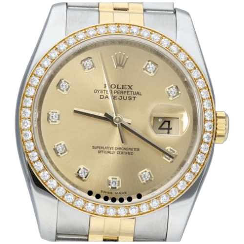 Montre Rolex Montre Date Just Or Jaune 18K / Acier Lady 58 Facettes MT44089