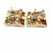 Boucles d'oreilles Boucles d'oreilles en or jaune et pierres fines 58 Facettes
