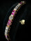 Bracelet bracelet en or jaune 18K orné de rubis et brillants 58 Facettes