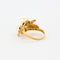 Bague 59 Bague or jaune, perles et diamants 58 Facettes BG3