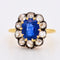 Bague 54 Bague Or, Saphir 2,5 Cts et Diamants - Belle Époque 58 Facettes 501