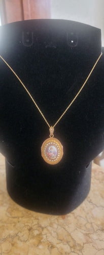 Pendentif Pendentif/Médaillon Napoléon III en or jaune et émail 58 Facettes