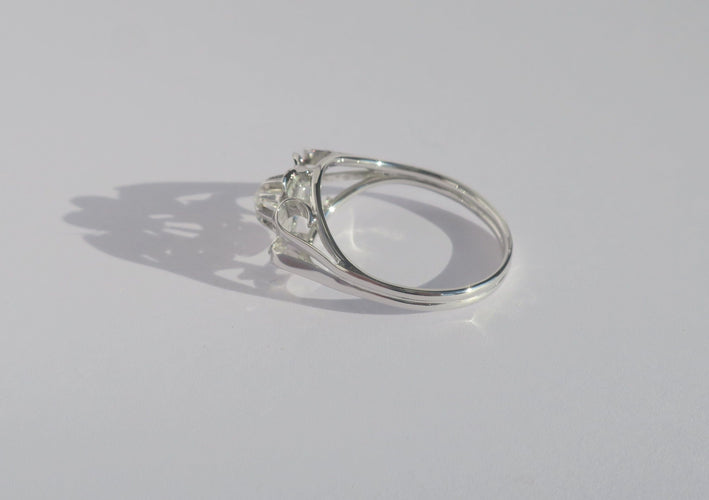 Bague 53 Bague 1950 Diamant Or blanc 58 Facettes