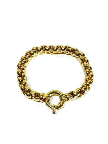 Bracelet Bracelet or jaune et saphir 58 Facettes