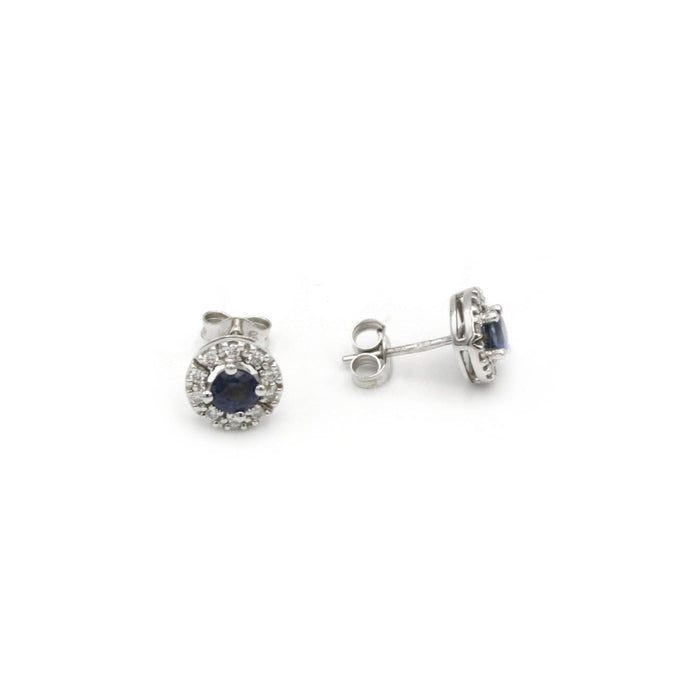 Boucles d'oreilles Boucles d'oreilles Or saphirs diamants 58 Facettes 240265R