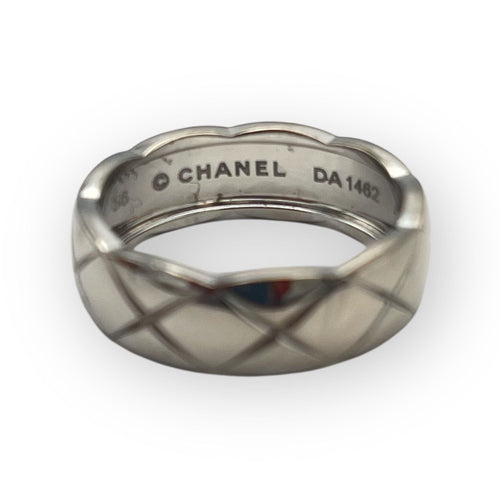 Bague 56 CHANEL - Bague or blanc Coco Crush Petit Modèle 58 Facettes 149060164