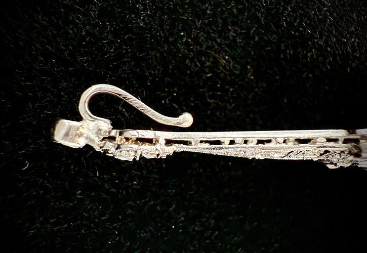 Pendentif Pendentif Art Nouveau en platine serti de diamants 58 Facettes