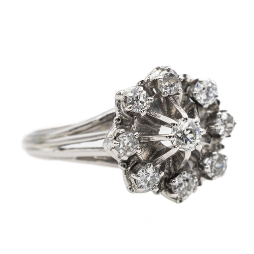 Witgouden ring met diamant 