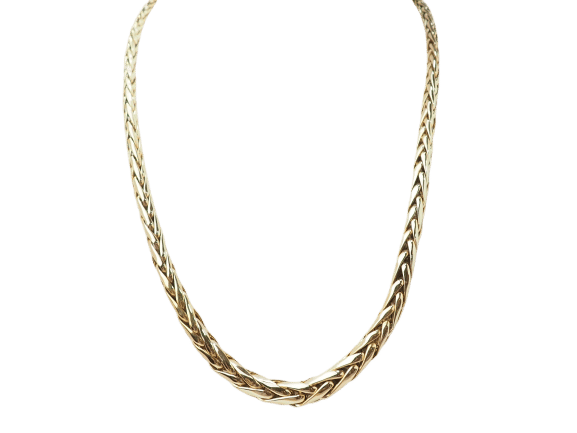 Collier Collier maille palmier en or jaune 58 Facettes 33252