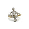 Bague 52 Bague - Or jaune, diamants et perle 58 Facettes 1195