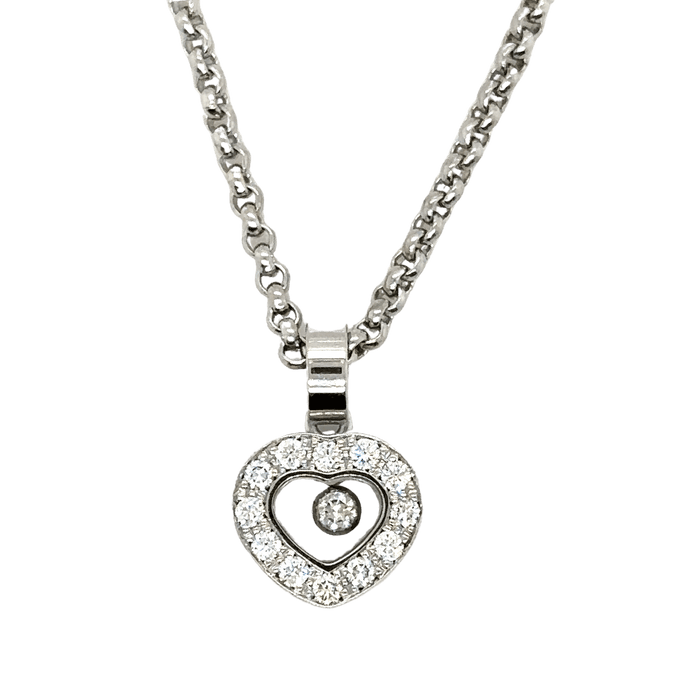 Collier CHOPARD - Collier Happy Diamond Or blanc et Diamant 58 Facettes 1.0000278/1