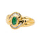 Bague 50 Bague  Or jaune Emeraude, Diamant 58 Facettes 4191878CN