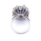 Bague Bague en or blanc 18 carats avec saphir et diamants 58 Facettes