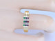 Bague Bague en or avec diamant et pierres précieuses multicolores 58 Facettes 2087