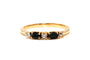 Bague 53 Bague contemporaine or jaune, saphirs et diamants 58 Facettes 22735