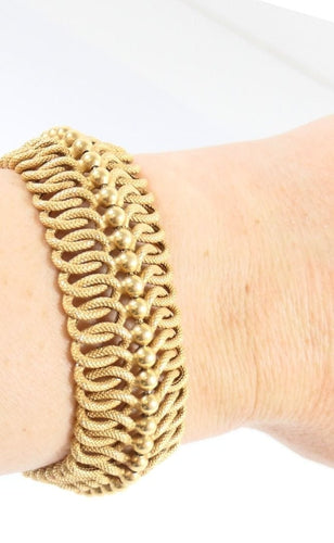 Bracelet UNO A ERRE – Bracelet Ruban en Or Jaune 58 Facettes