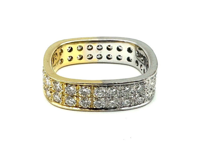 Bague 53 Bague vintage 2 ors 18K et diamants 1.70ct 58 Facettes