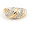 54 Bague Or jaune, Or blanc Diamant 58 Facettes 1692969CN