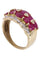 Bague 54 BAGUE MODERNE RUBIS ET DIAMANTS 58 Facettes 085381