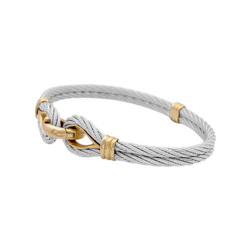 Bracelet Bracelet vintage Fred, "Force 10", or jaune, acier. 58 Facettes 34669