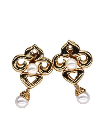 Boucles d'oreilles Boucles d'oreilles anciennes en perles 58 Facettes