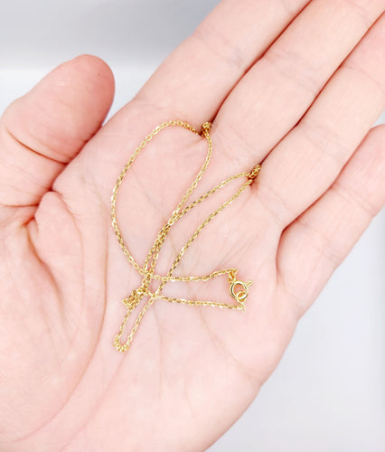 Chaine vintage française or jaune, mailles forçat 58 Facettes A06211