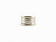 Bague 55 bague BULGARI b.zero 1 quatre rangs 346594 t55 en or blanc 18k 12.3gr 58 Facettes 271828